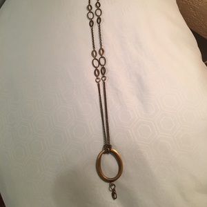 Jewel Kade 15” gold necklace with 3 charms.